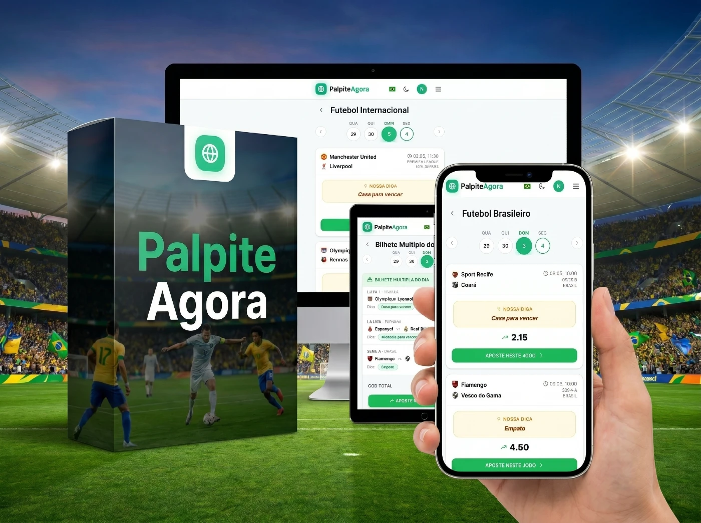 Mockup Palpite Agora